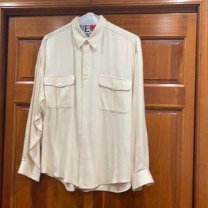 Gorgeous pure heavy silk man’s  shirt